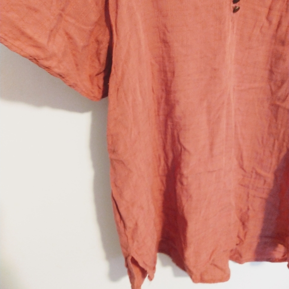 Maurices dusty pink short sleeve shirt size medium - Picture 3 of 4